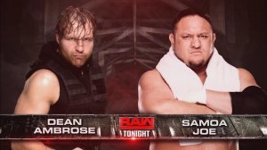 Dean Ambrose vs Samoa Joe WWE Steel Cage Дин Эмброуз Против Самоа Джо Выбраться из Клетки