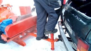 Транспортировка пневмонагнетателя для полусухой стяжки СО-241 К-Р11