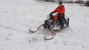 Самодельный снегоход 2016+своими руками!