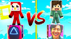 НАДЗИРАТЕЛЬ ЛАКИ БЛОК vs ИГРОК ЛАКИБЛОК В МАЙНКРАФТ ! ИГРА В КАЛЬМАРА В MINECRAFT ТРОЛЛИНГ ЛОВУШКА