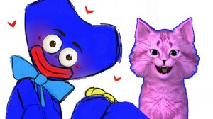 КОТЕНОК АБИ СПАСАЕТ ШЕЮ Poppy Playtime ? draw one part draw puzzle