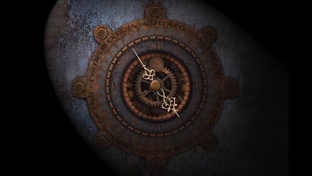 Футаж старинные часы крутятся во времени в убыстренном режиме ход времени
