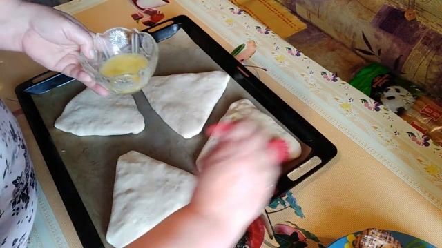 САМСА СЛОЕНАЯ С КУРИЦЕЙ И ГРИБАМИ