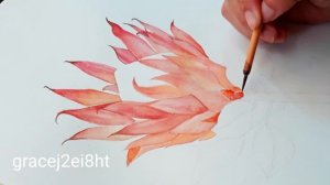 PROTEA WATERCOLOR PAINTING | ART VLOG