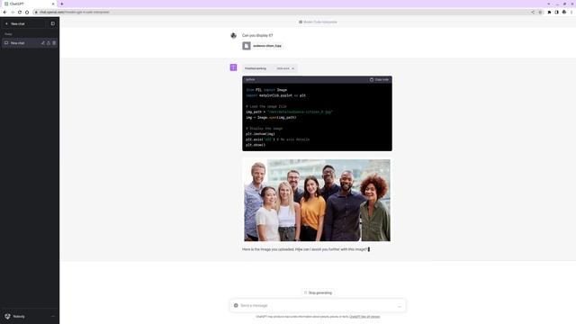 ChatGPT 4 Code Integration: Generate the Code for Face Detection