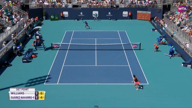 Venus Williams vs. Carla Suarez Navarro | 2019 Miami Open Second Round | WTA Highlights смотреть онлайн