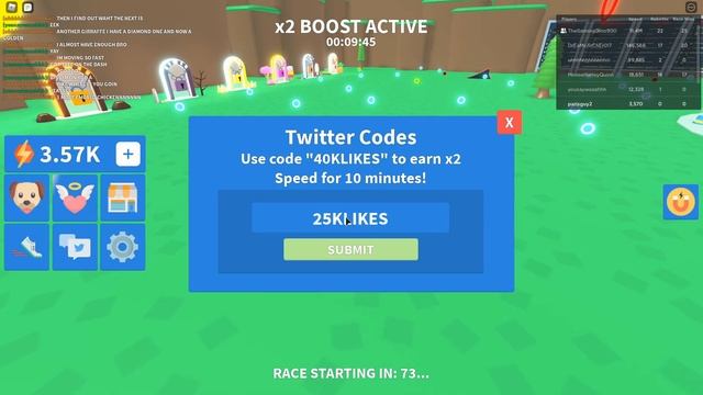 Speed Run Simulator ROBLOX ALL working codes смотреть онлайн
