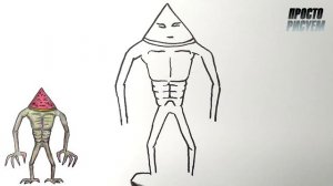 Рисуем АРБУЗОГОЛОВЫЙ, Просто рисуем