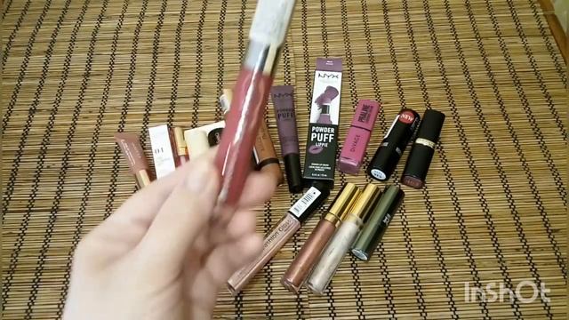 Косметичка месяца с помадами???30 помад. Каждый день тестирую новую?
