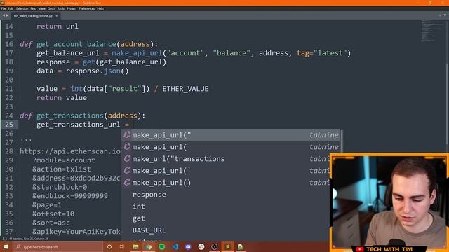 Track Ethereum Transactions and Balance Using Python