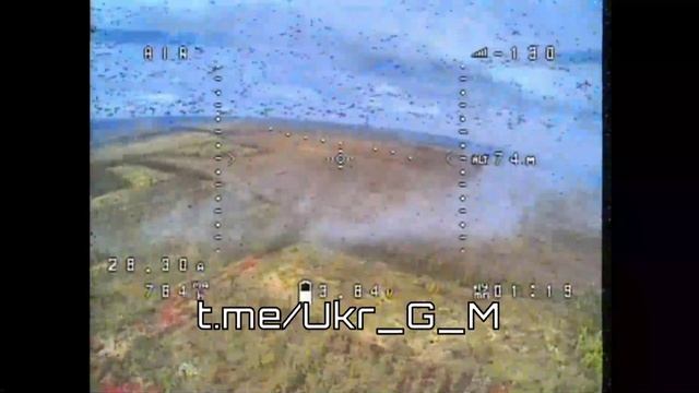 ?Кадры поражения блиндажа с боевиками ВСУ FPV-дроном в районе Клещеевки !!!