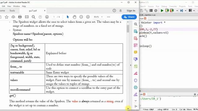 Spinbox using tkinter (Kurdish) смотреть онлайн