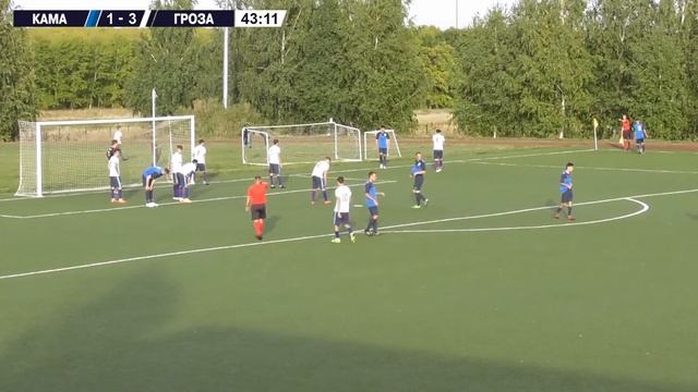 Чемпионат Татарстана 2020: 3 тур. Кама (Камское Устье) - Гроза (Казань) 2:5 (05-09-2020) смотреть онлайн