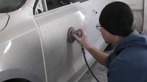 Покраска авто в гараже. Плавный переход по цвету.