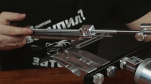 Заточка складного ножа Уракова А.И. на точилке Профиль К03