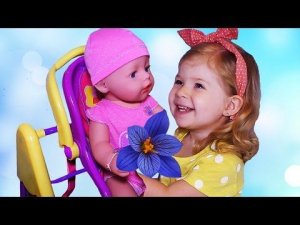 ✿ Куклы БЕБИ БОРН. Любимая Кукла. Диана Кормит Купает Играет Куклой. Baby Born doll toy bath time
