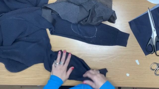 Видео-урок,как изготовить и притачать налокотники