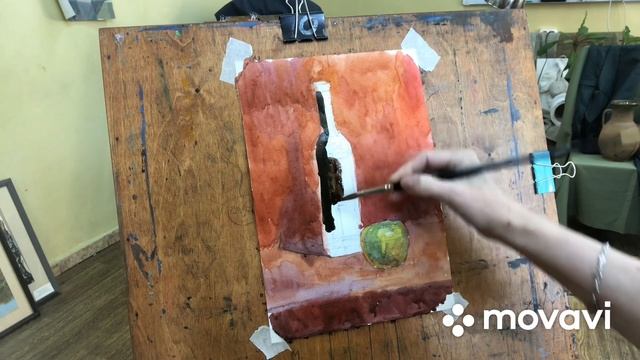 Натюрморт из двух предметов комбинированной формы. Живопись. Часть 2. Фёдорова Валерия смотреть онлайн