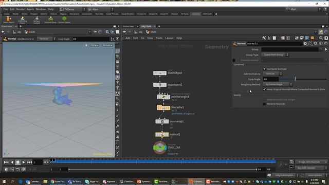 RTVFX Cloth Simulation C - Cloth Sim Vertex Cache