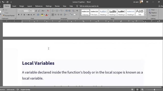 Lecture 11 Python
