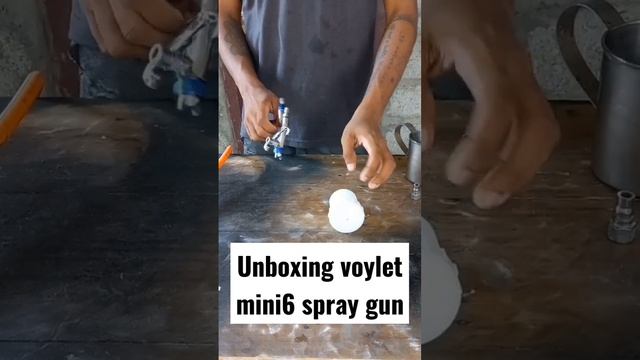 unboxing new voylet mini 6 spray gun #unboxing #spraygun #autopaint #vehiclerestoration