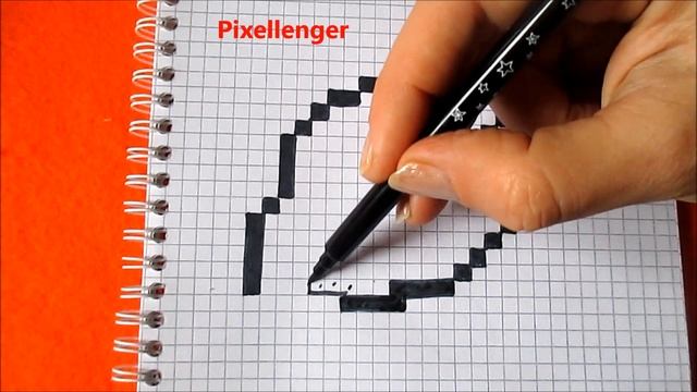 Ворон Бравл Старс Как рисовать по клеточкам Простые рисунки Brawl Stars How to Draw Pixel Art