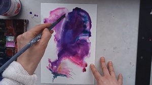 АБСТРАКТНАЯ БАБОЧКА - Акварельный скетч