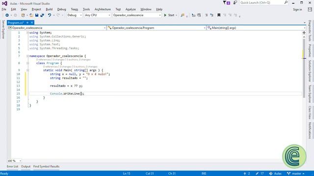 C sharp - Como usar o operador de coalescência( ?? )! смотреть онлайн
