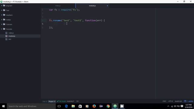 Node js Tutorials for Beginners 8 - Build in Module Usage fs and callback смотреть онлайн