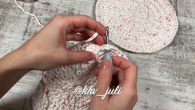 DIY///КОРЗИНА из трикотажной пряжи