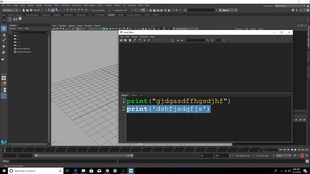 #maya #python #rigging #3dIntroduction to Python Scripting in Maya - Print Function in hindi