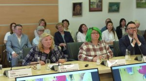 Круглый стол, организованный 19 апреля 2023 года, на котором выступала Гросс Н.А.