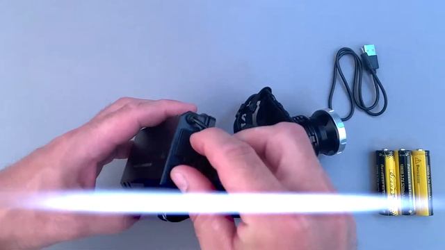 Налобный светодиодный фонарь. Сверхмощный светодиод. смотреть онлайн