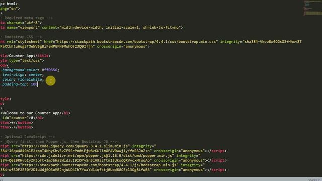 Counter App With HTML,CSS,JQUERY