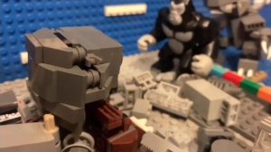 Lego Godzilla Vs. Kong but there’s a “New” Challenger (Stop-Motion Animation)