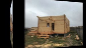 Сборка дома из бруса | Профилированный брус в чашу | Строительство деревянного дома