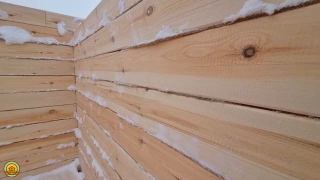 Строительство небольшого одноэтажного дома 8 на 8 из бруса с крыльцом в Сыктывкаре. Александр Кочев