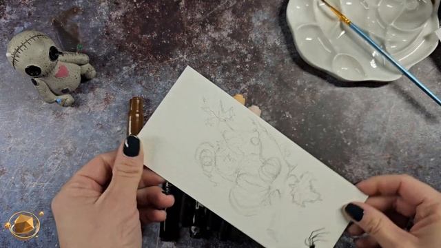 Моя Иллюстрация Pumpkin || ТЕСТ No.2 Маркеры мешаем с водой смотреть онлайн