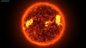Суперзвезда, у которой внутри сверхмассивная черная дыра
