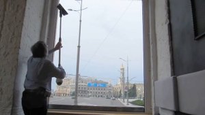 Как помыть окно за 2 минуты. Ч.1 Демонстрация.