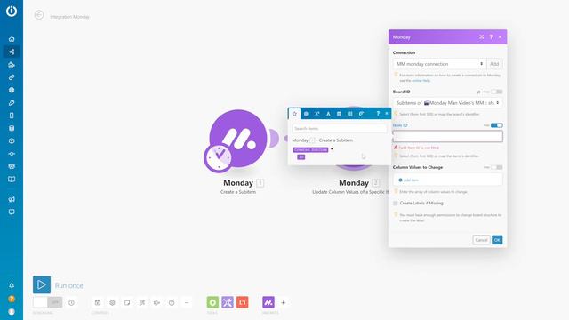 How to create subitems using Make/Integromat The Monday Man way смотреть онлайн