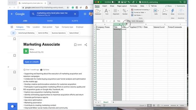 Excel Sheets for Job Hunting | Organized & Efficient Way to Search смотреть онлайн
