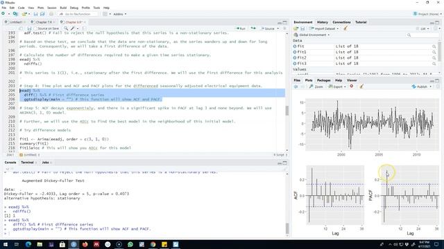 8.20: Non-seasonal ARIMA models example in R смотреть онлайн
