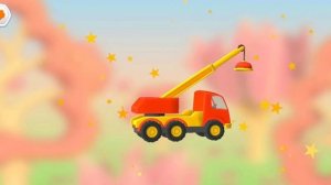 грузовичок Лёва играем и собираем ПОДЪЕМНЫЙ КРАН!!!