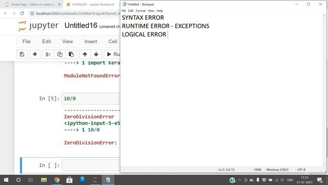 SYNTAX - RUNTIME - LOGICAL ERRORS IN PROGRAMMING LANGUAGES || ERRORS IN PROGRAMMING LANGUAGES смотреть онлайн