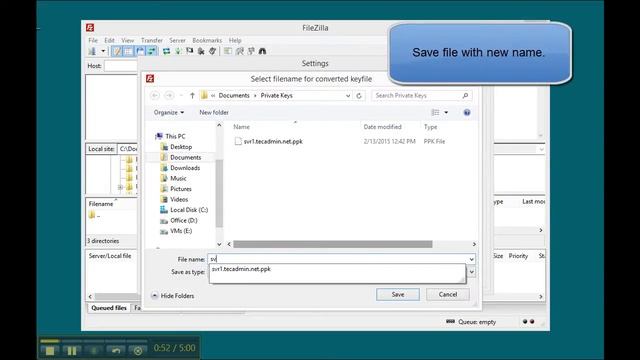 Steps to Import SSH/SFTP Private Key in Filezilla смотреть онлайн