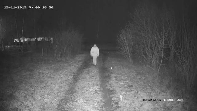 HiWatch DS-T200S Пример видео - ночь, пасмурно. 2МП (FullHD) HD-TVI камера смотреть онлайн