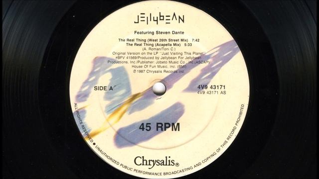 Jellybean Featuring Steven Dante - The real thing (1987 Fun ''house'' dub) смотреть онлайн