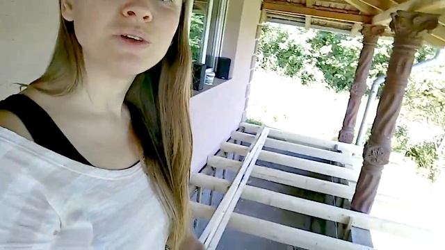 Ремонт. Достраиваем террасу (веранду) и делаем центральный вход. смотреть онлайн