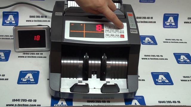 Счетчик валют BCASH K-2820. С калькуляцией по номиналам смотреть онлайн